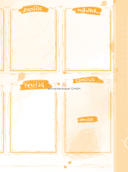 Wochenplan Pendenzen A4